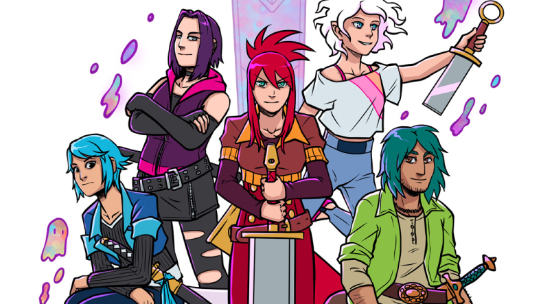 Errant-comic-cover, array of diverse characters